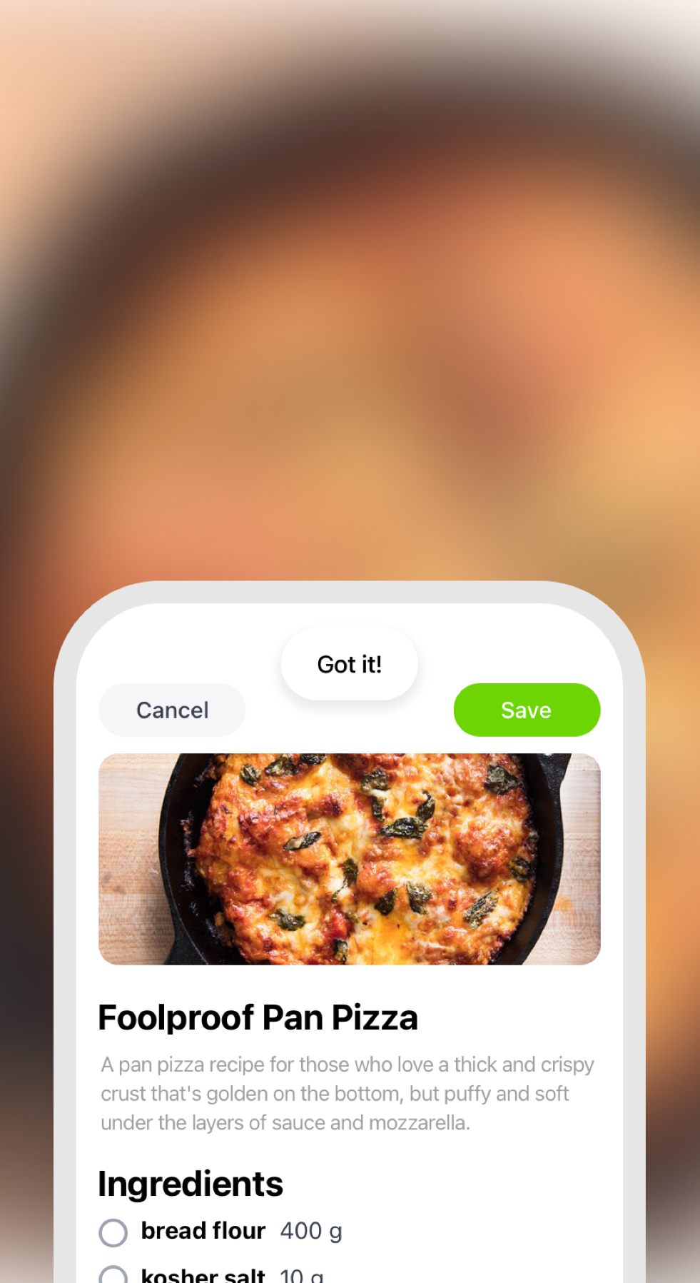 Smart Cart feature